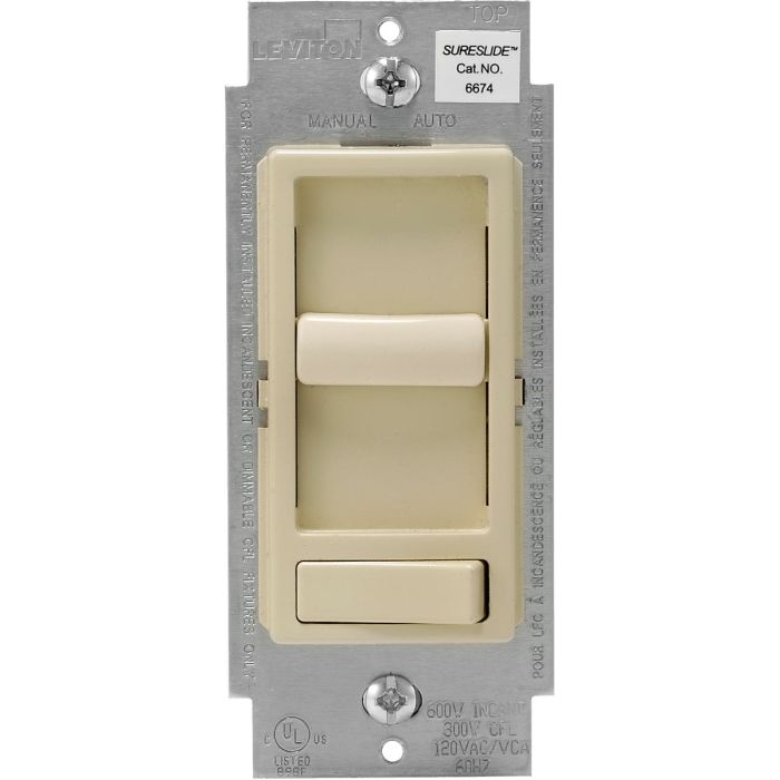 Led/Fcl/Incad Slide Dimmer Ivory