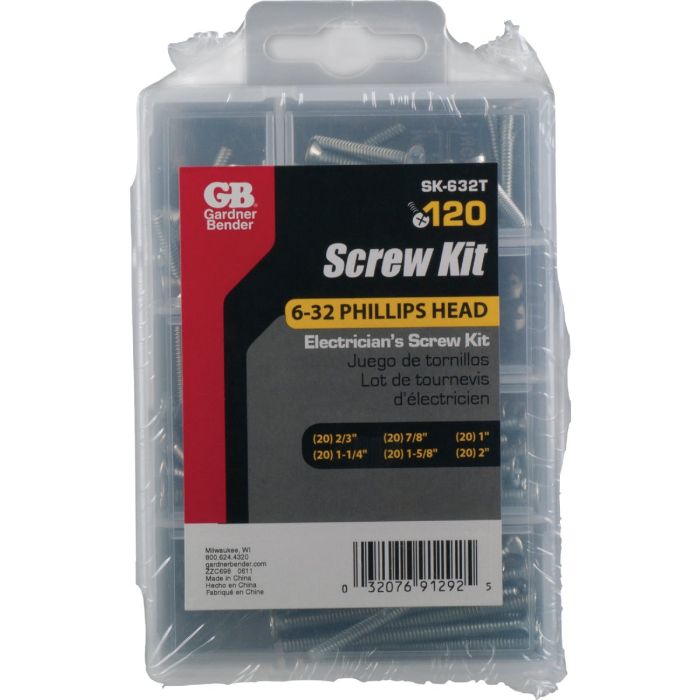 Gb Flat Head Elec Screw Rep Kit