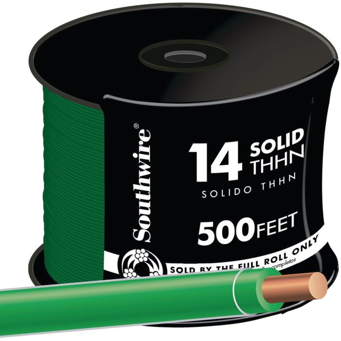 500' 14sol Grn Thhn Wire