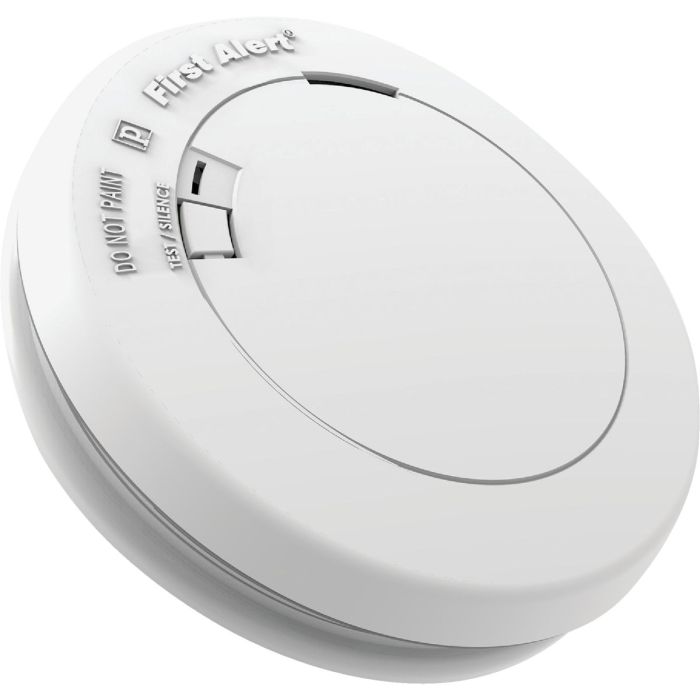 First Alert 10-Year Sealed Battery Photoelectric Smoke Alarm with Emergency Light