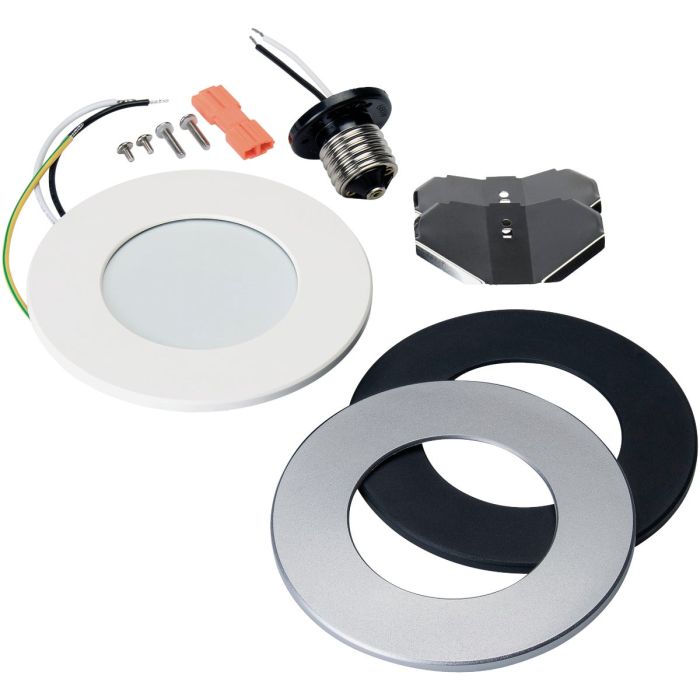 Liteline Trenz ThinLED 4 In. New Construction/Remodel IC Rated 4000K Multi-Trim Recessed Light Kit