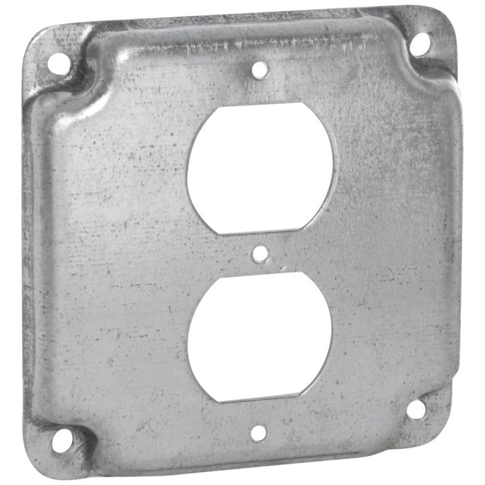 4" Sq 2-outlet Box Cover