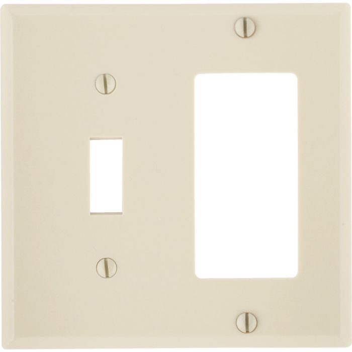 2 Gang Switch/Wallplate Ivory