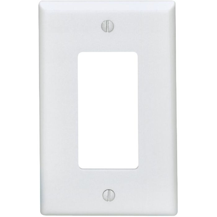 Sgl Decora Wht Wall Plate