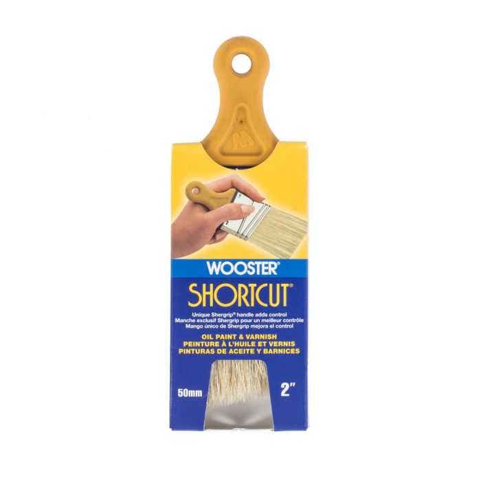 2" Wooster Z3215 Shortcut White China Bristle Angle Sash Paint Brush