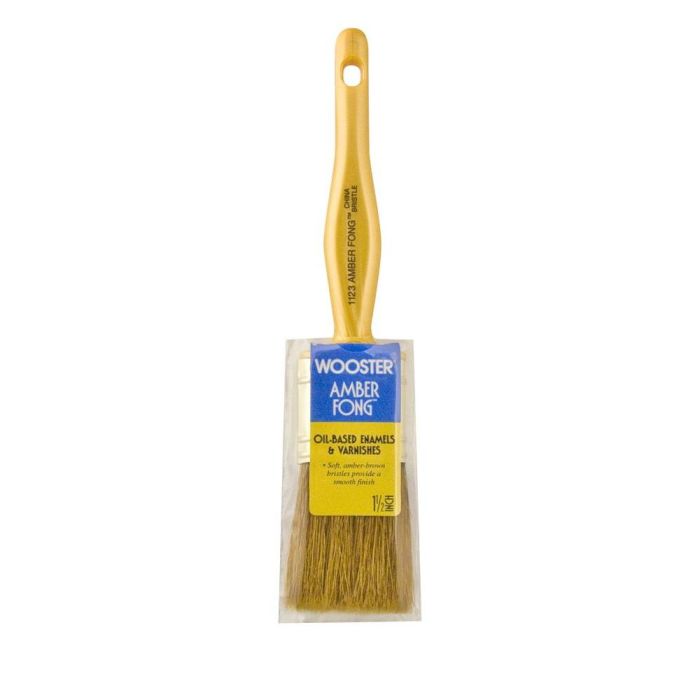 1-1/2" Wooster 1123 Amber Fong Flat Sash Paint Brush