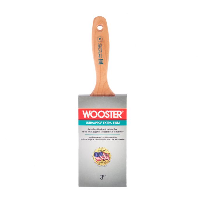 3" Wooster 4157 Ultra/Pro Extra-Firm Sable Varnish Flat Sash Paint Brush