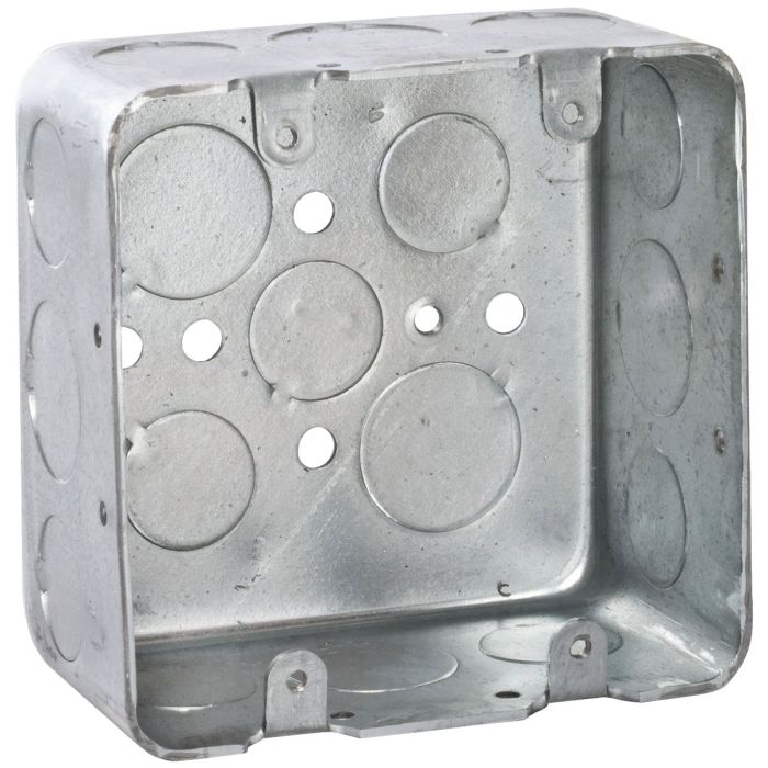 2-gang Steel Square 4" Box