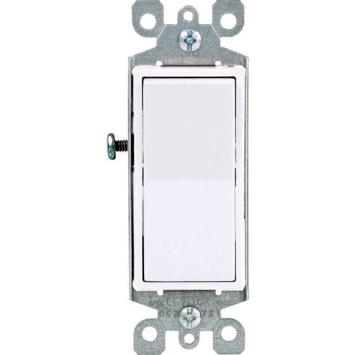 Decora Sgl Pole White Switch