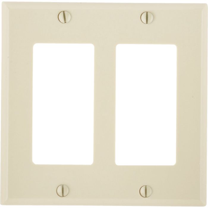 2 Gang Decora Wallplate Ivory