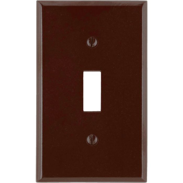 1 Gang Switch Wallplate Brown