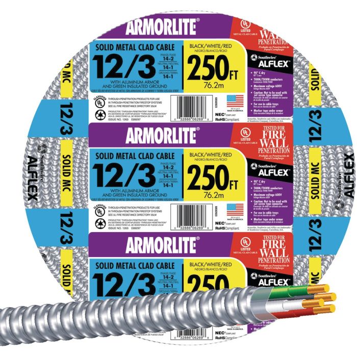 250' 12/3 Mc Alum Cable