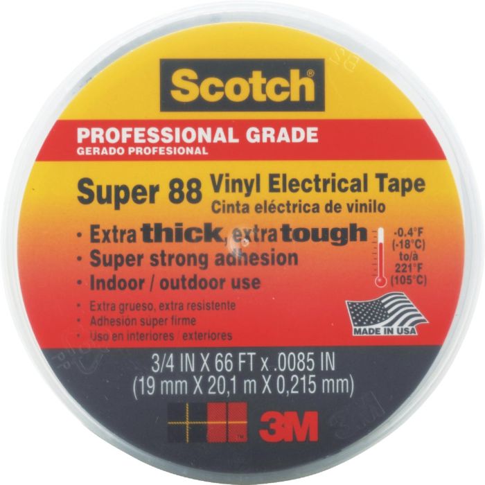 3/4"X66' Whthr Resist Vinyl Tape