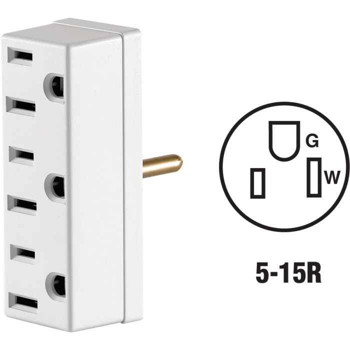 15a 3-outlet Tap Wh