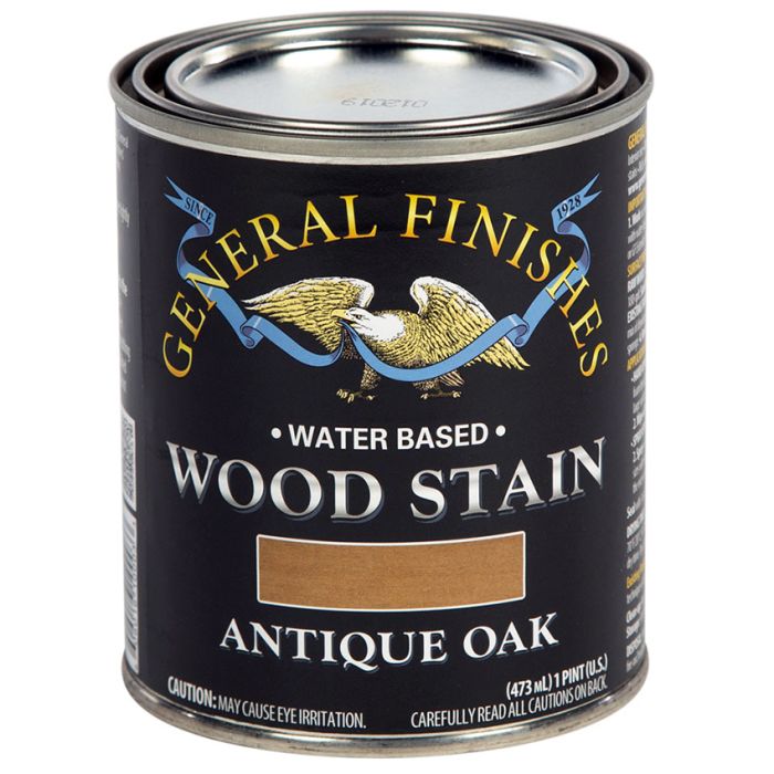 1 Pt General Finishes WOPT Antique Oak Wood Stain Water-Based Penetrating Stain