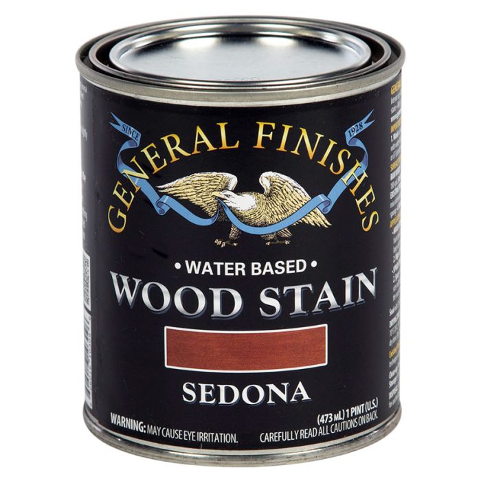 1 Pt General Finishes WSPT Sedona Wood Stain Water-Based Penetrating Stain