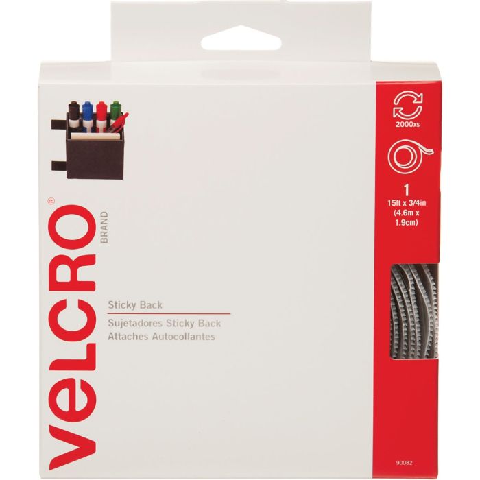 15ft X 3/4" Blk Velcro Tape