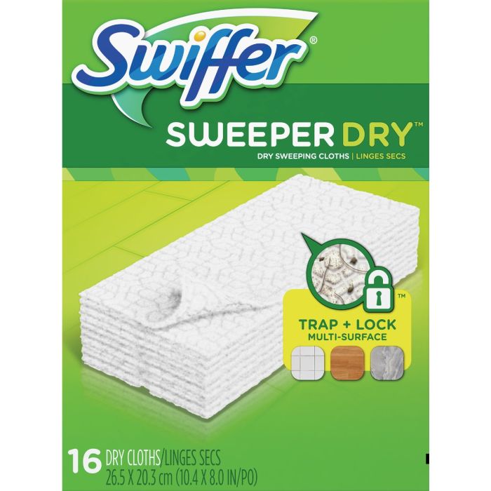 Swiffer Sweeper Dry Cloth Mop Refill (16-Count)