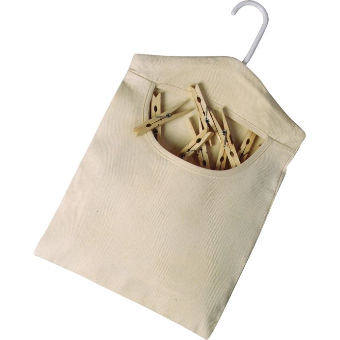 Whitmor 15 In. x 11 In. Cotton Canvas Clothespin Bag