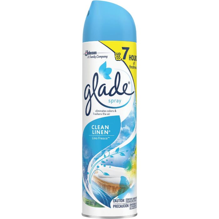 Glade 8 Oz. Clean Linen Aerosol Spray Air Freshener