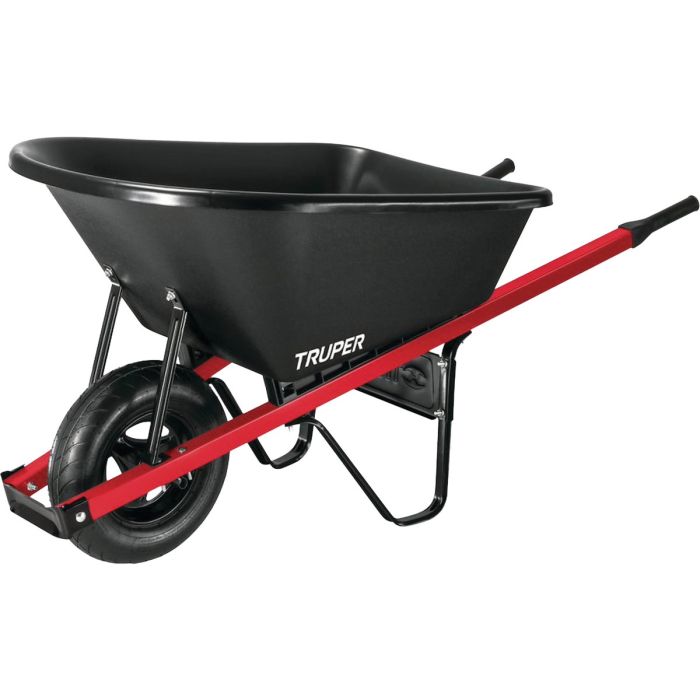 6cuft Poly Wheelbarrow Black