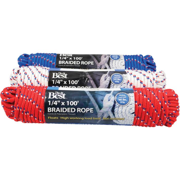 1/4x100 Polybraid Rope