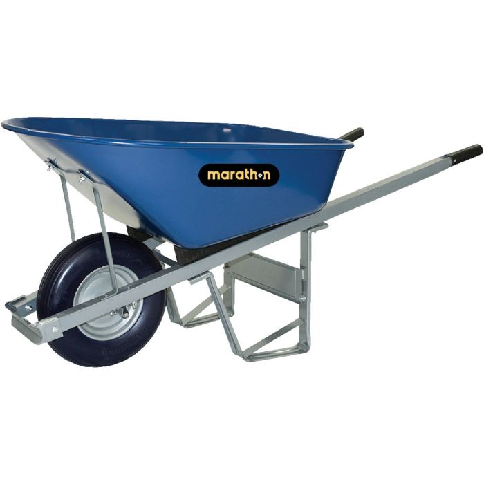 6cu Ft Steel Wheelbarrow Blue