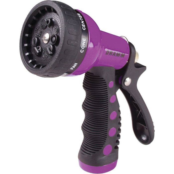 Dramm Heavy-Duty Metal 9-Pattern Nozzle, Berry