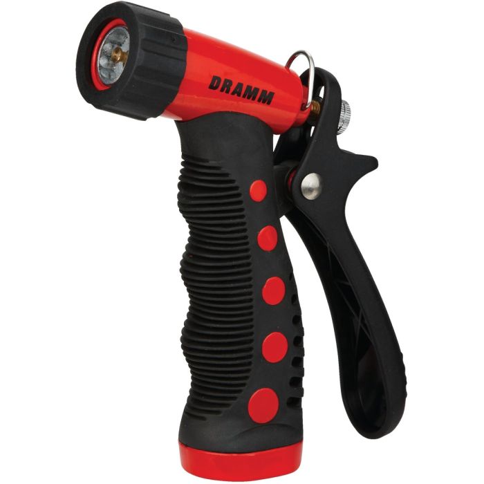 Dramm Heavy-Duty Metal Pistol Nozzle, Red