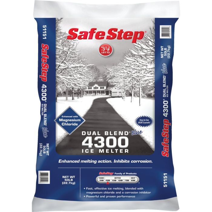 Safe Step Dual Blend Blue 4300 50 Lb. Ice Melt Pellets