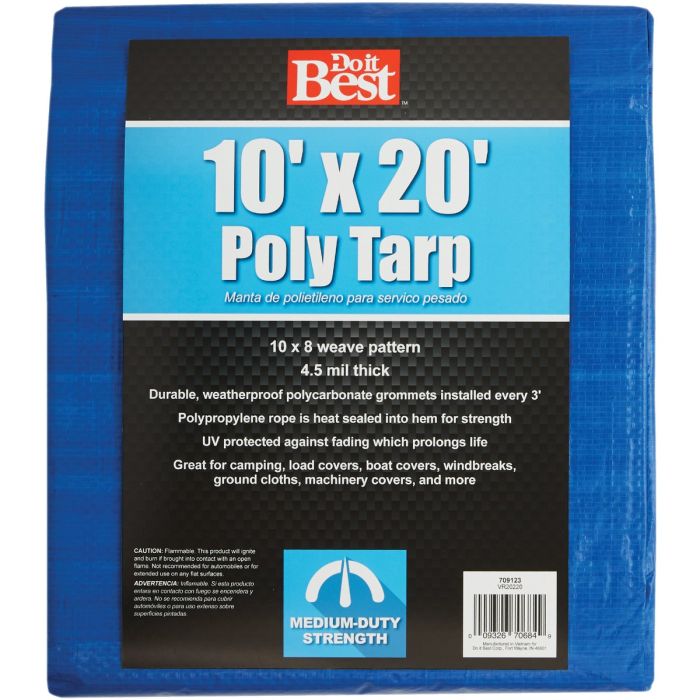 10x20 Blue Med Duty Tarp