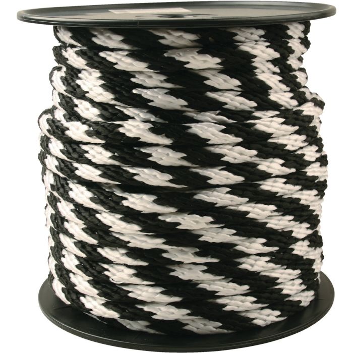 C5/8x150'Blk/W Derby Rope