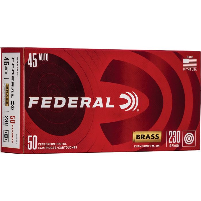 Federal .45 ACP 230 Grain FMJ Centerfire Ammunition Cartridges