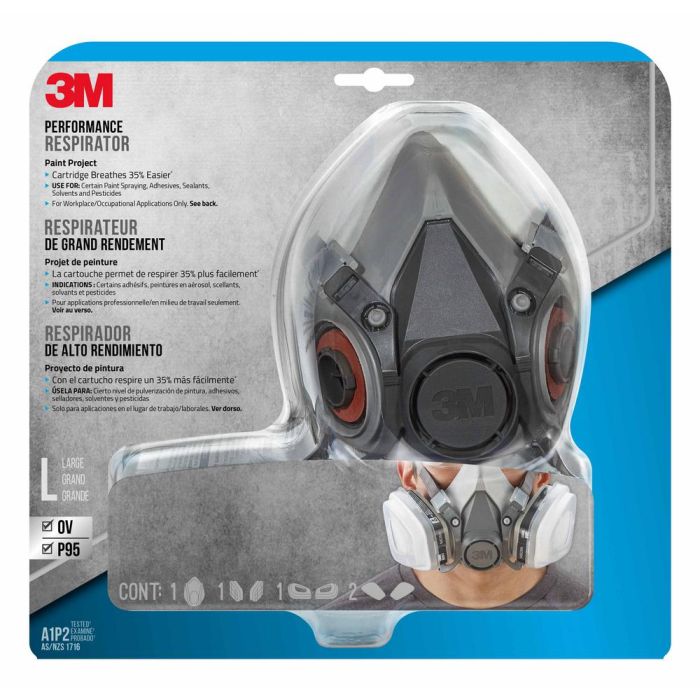 Large 3M 6311PA1-A Tekk Protection Paint Project Respirator