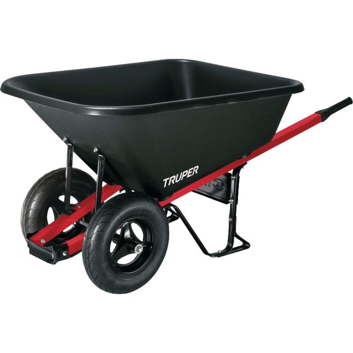 8 Cu Ft Poly Wheelbarrow Black