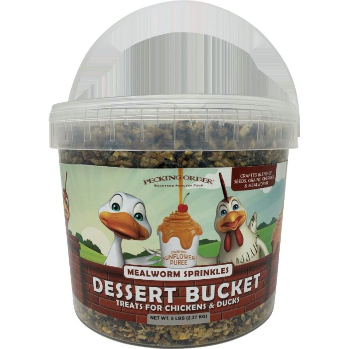 Image of Pecking Order 5 Lb Dessert Bucket Mealworm Sprinkles