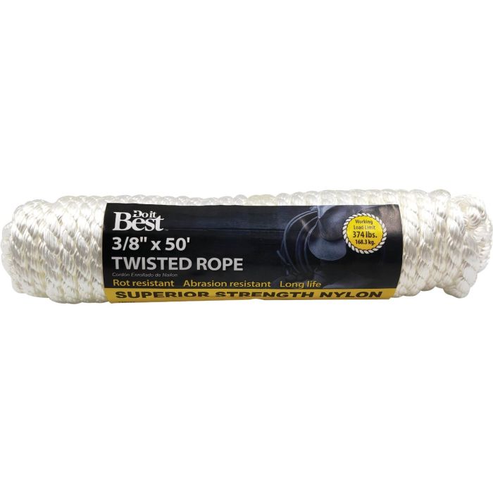 3/8"X50' Nyl Twist Rope