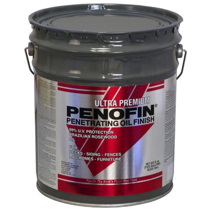 5 Gal Penofin F5MMB5G Mission Brown Red Label Ultra Premium Stain (550-VOC)