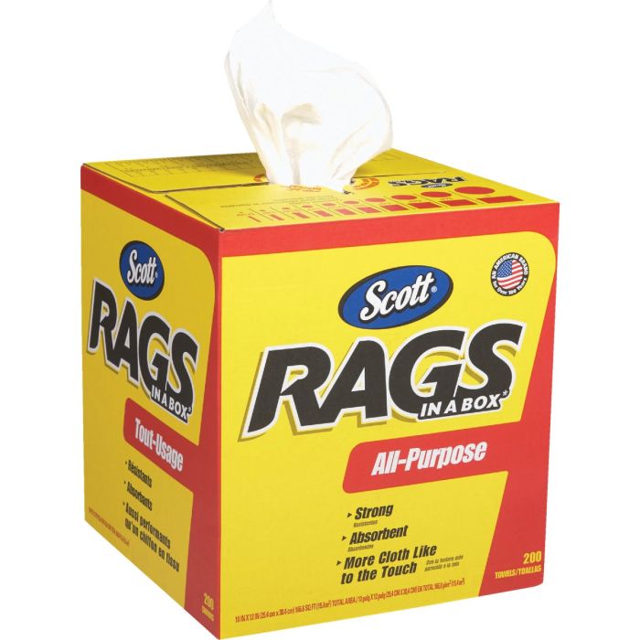 200ct Box Whte Rags