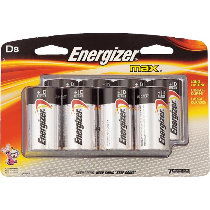 8pk D Alkaline Battery