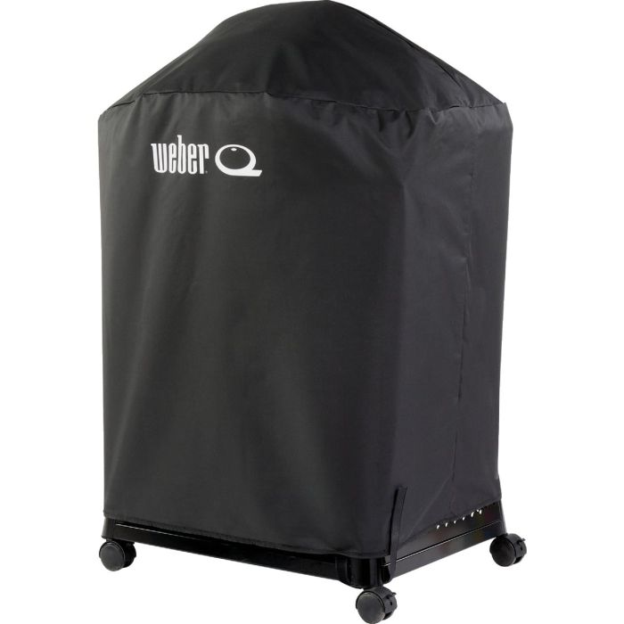 Weber Q2800 Polyester Black Grill Cart Full Length Cover