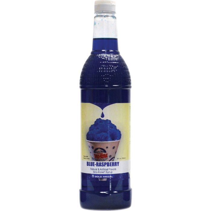 Gold Medal Blue Raspberry Sno-Kone RTU Syrup, 25 Oz. (12-Pack)