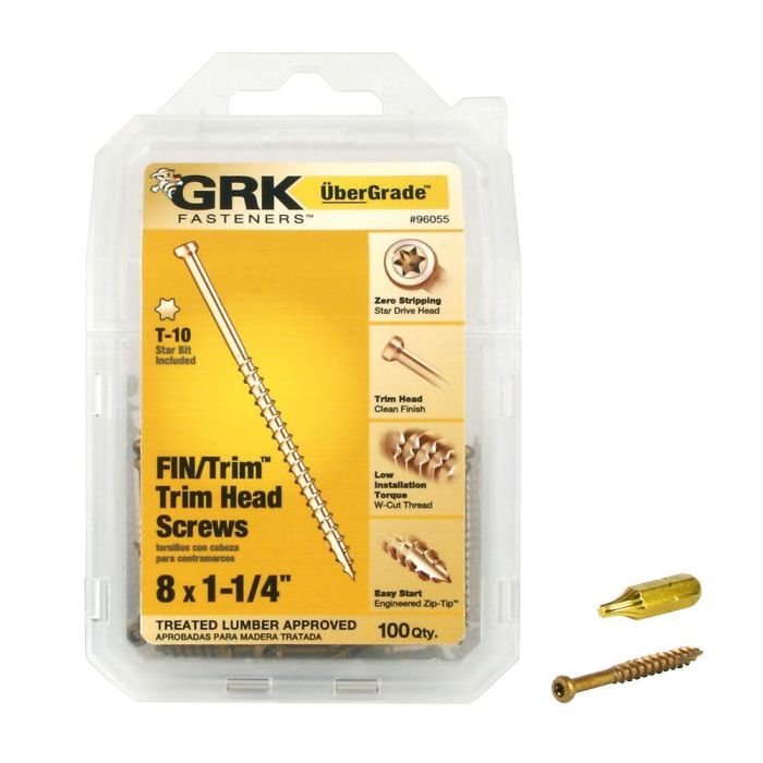 8 X 1-1/4" Grk Trim Head (100)