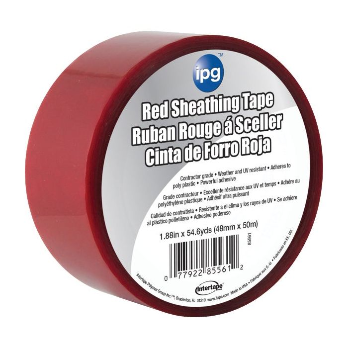 Image of IPG 1.89 In. x 55 Yds. Red Sheathing Tape