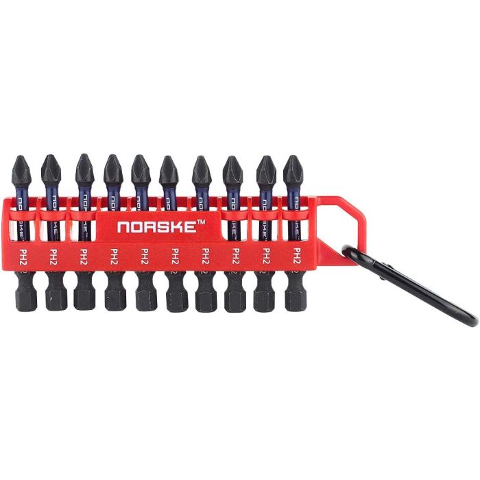 Image of Norske Impact Torsion Screw Driver Bit Clips Phillips