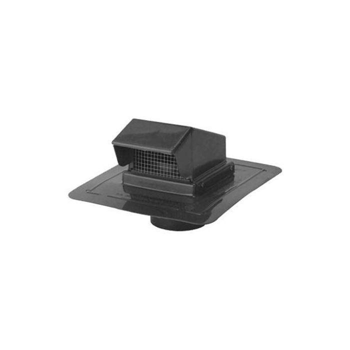 Rvs4 4" Black Roof Vent W/stem