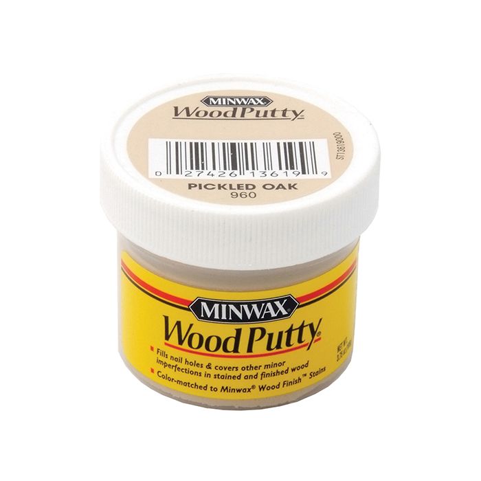 3.8 Oz Minwax 960 Pickled Oak Wood Putty Oil-Based Non-Hardening