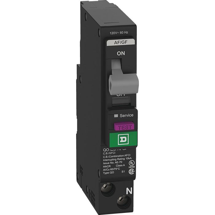 Image of Square D QO 15A Single-Pole Dual Function Circuit Breaker