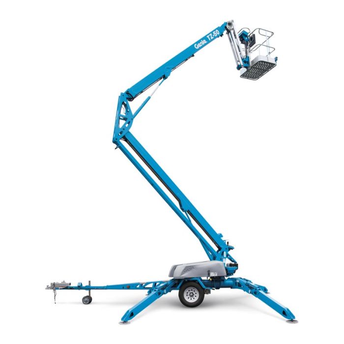 50' Tow-behind Articulating Boom Lift Genie TZ-50 Rental