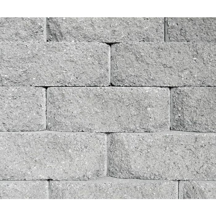 Windsor Stone Tri Plane Gray Wall Block 4x12x7